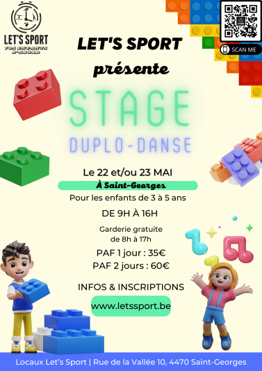 Let's Sport - Stages DUPLO-DANSE pr&eacute;sentation