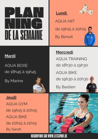 Let's Sport -   GRILLE HORAIRE présentation